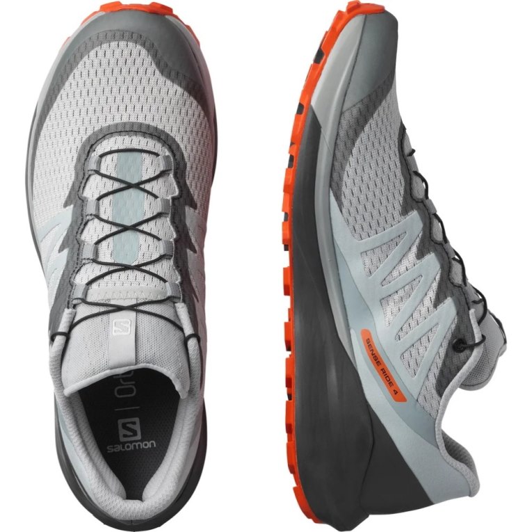 Grey Salomon Sense Ride 4 Men's Trail Running Shoes | IE XN3675